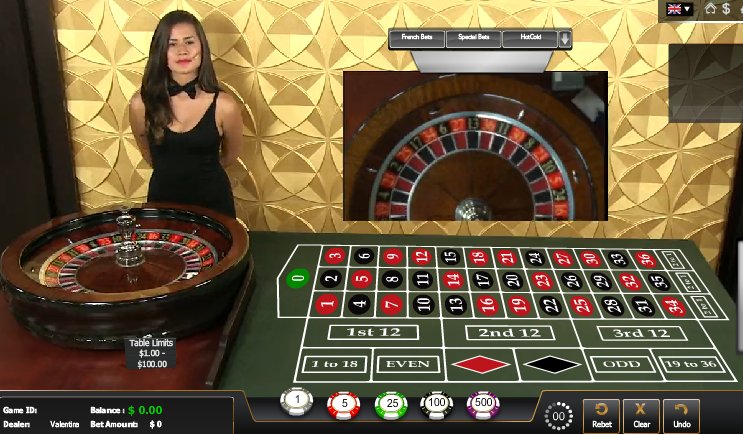 Live Dealer European Roulette - $10 No Deposit Casino Bonus